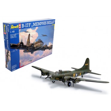 KIT PARA MONTAR REVELL AVIÃO B-17F MEMPHIS BELLE 1/48 107 PEÇAS REV 04297